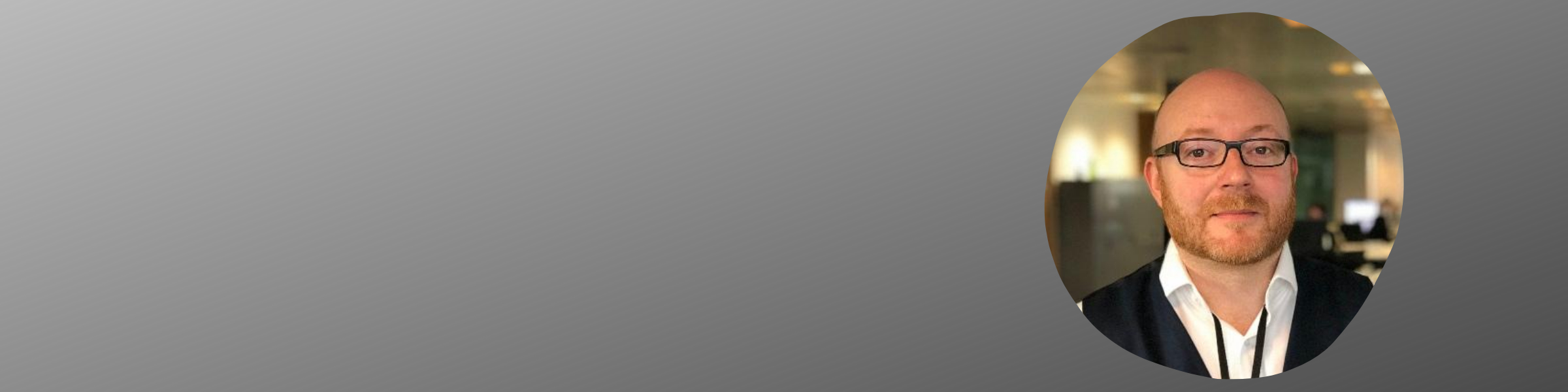 Grant Springford, Internal Communications employee at DfTc