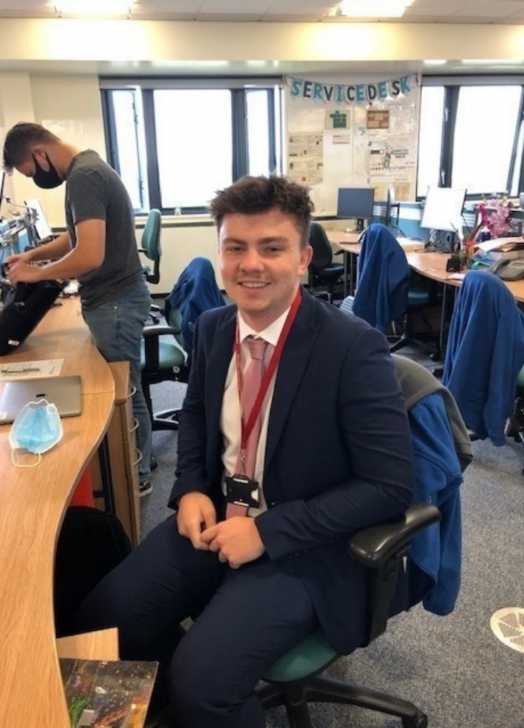 One of our software engineering development programme students, Riley Croucher